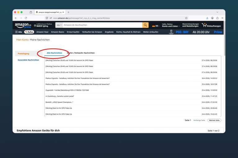Ihr Amazon Konto Ihr Amazon Konto